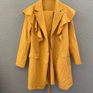 Mustard yellow mini dress